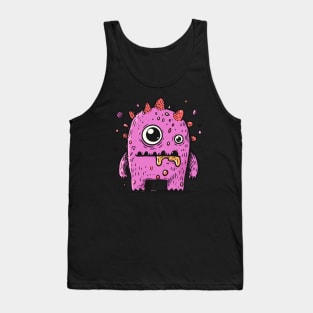 Cute purple monster Tank Top